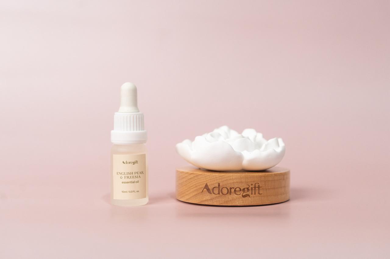 Adorebloom Clay Flower Diffuser: English Pear & Freesia