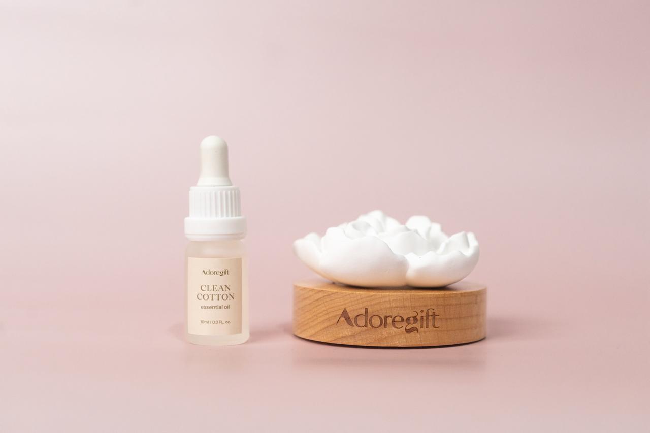 Adorebloom Clay Flower Diffuser: Clean Cotton